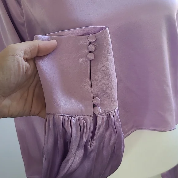 Vici crop satin top - Picture 3 of 7